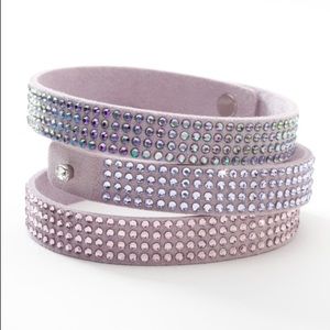 Tri- Wrap Lavender Bracelet